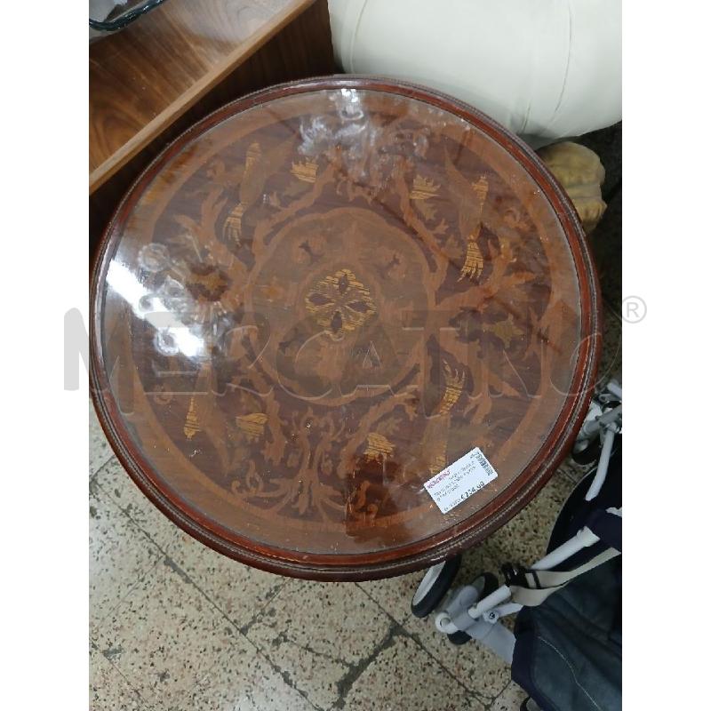 TAVOLINO TONDO P/VETRO FREGI DOR | Mercatino dell'Usato Roma garbatella 2