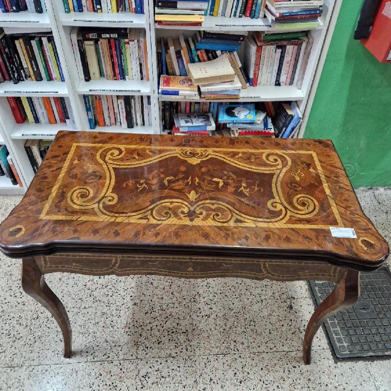 TAVOLO DA GIOCO INTARSIO | Mercatino dell'Usato Roma garbatella 1