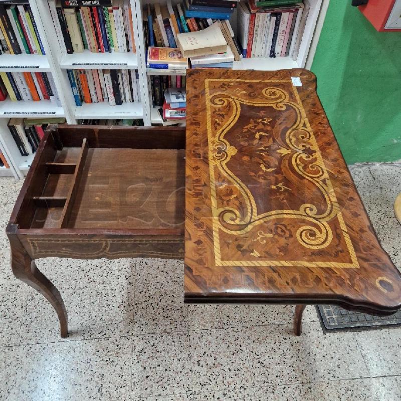 TAVOLO DA GIOCO INTARSIO | Mercatino dell'Usato Roma garbatella 2