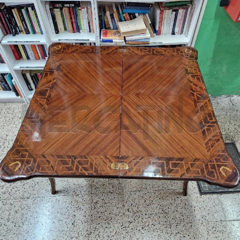 TAVOLO DA GIOCO INTARSIO | Mercatino dell'Usato Roma garbatella 3