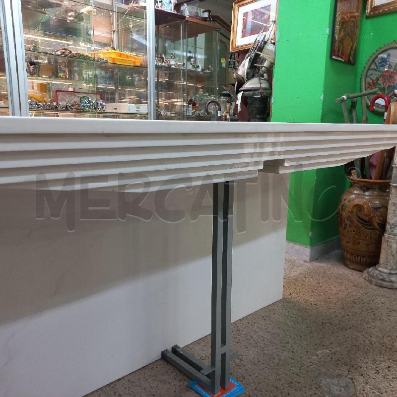 TAVOLO DA PRANZO RETTANGOLARE MARMO BIANCO | Mercatino dell'Usato Roma garbatella 3