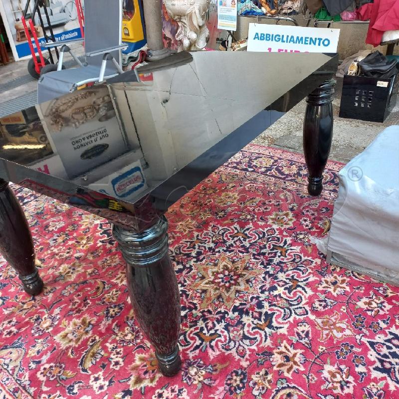TAVOLO LACCATO NERO ALLUNGABILE DA RIVEDERE + 2  | Mercatino dell'Usato Roma garbatella 2