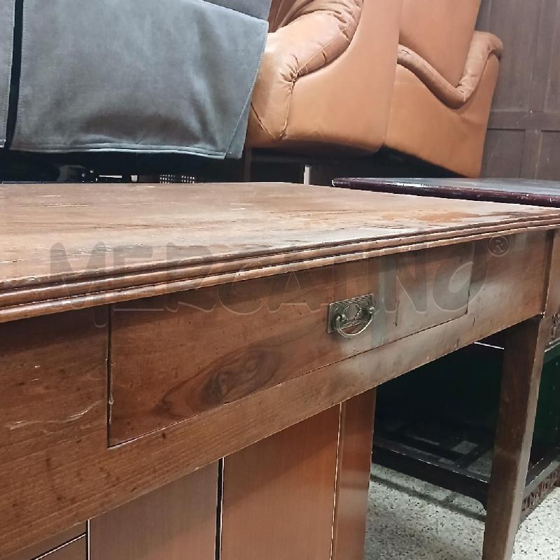 TAVOLO NOCE RETTANGOLARE + 1 CASSETTO  | Mercatino dell'Usato Roma garbatella 2