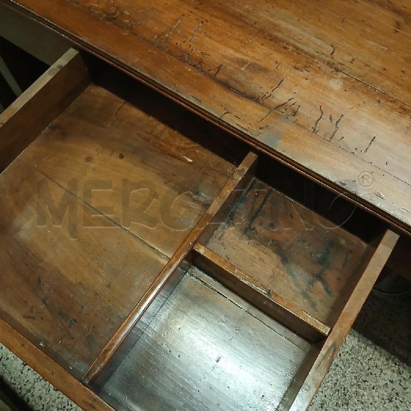TAVOLO NOCE RETTANGOLARE + 1 CASSETTO  | Mercatino dell'Usato Roma garbatella 4