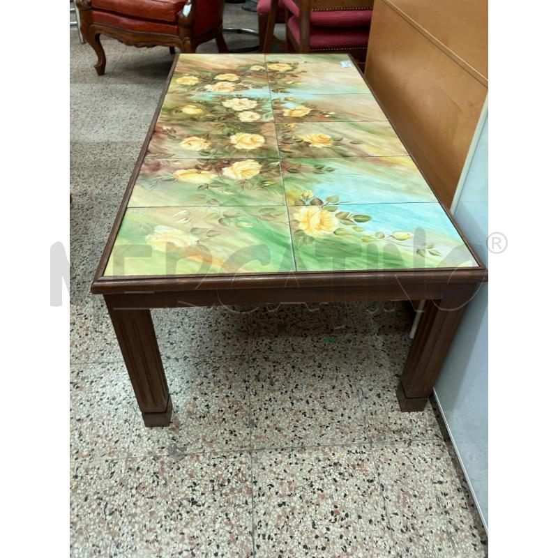 TAVOLO SALOTTO ROSE GIALLE  | Mercatino dell'Usato Roma garbatella 3