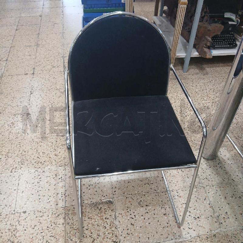 TAVOLO TONDO CROMATO VETRO TONE + 4 SEDIE CROMATE  | Mercatino dell'Usato Roma garbatella 3