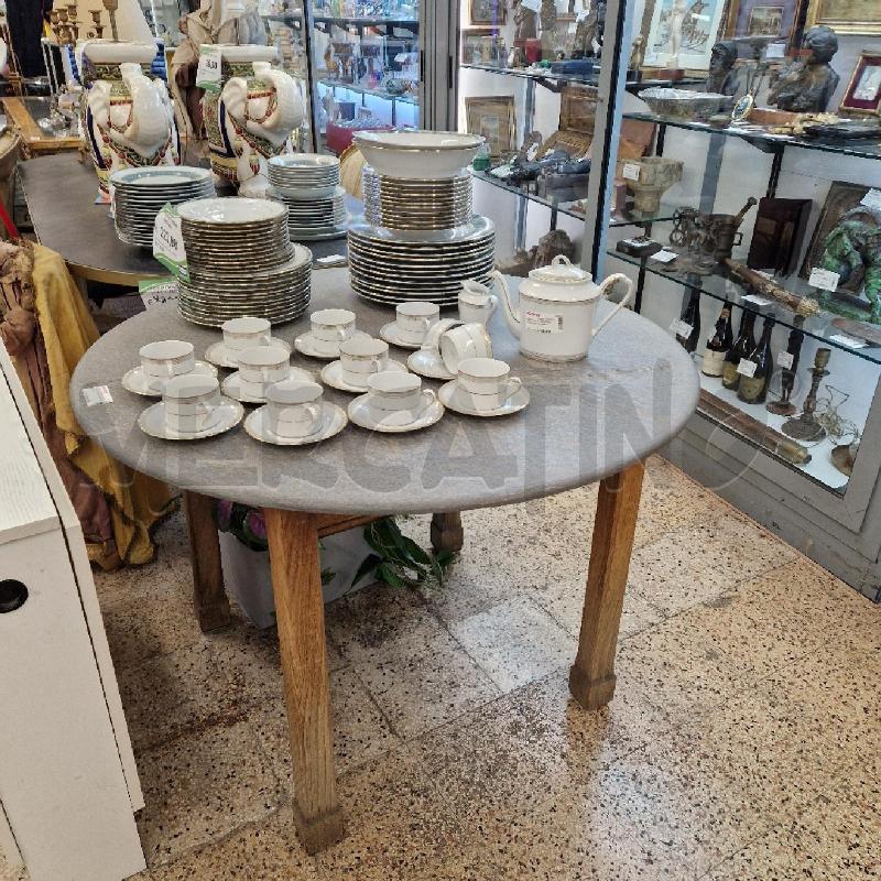 TAVOLO TONDO PIANO PIETRA | Mercatino dell'Usato Roma garbatella 1