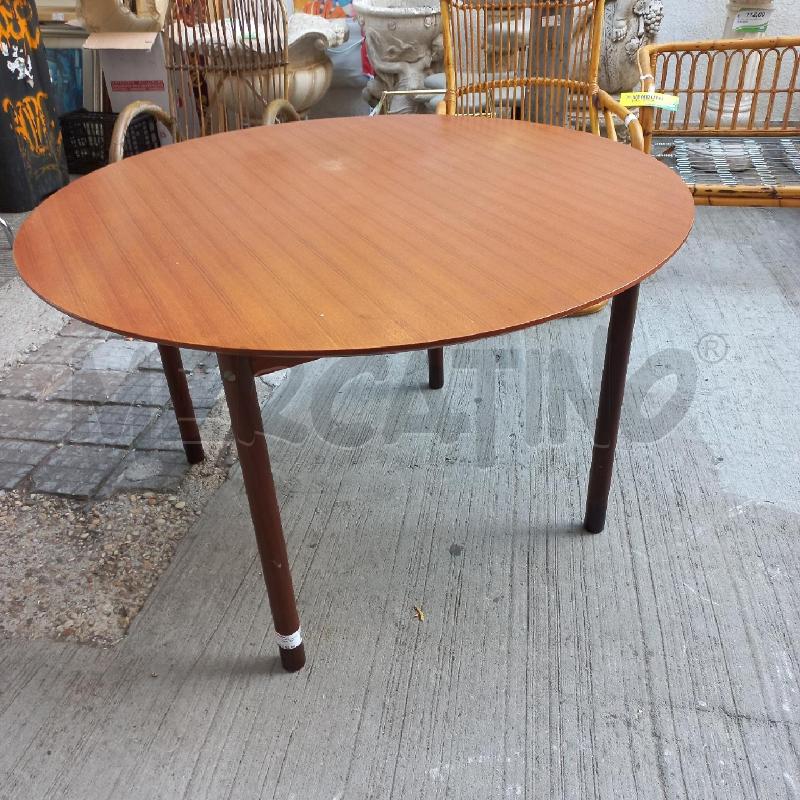 TAVOLO TONDO TEAK  | Mercatino dell'Usato Roma garbatella 1