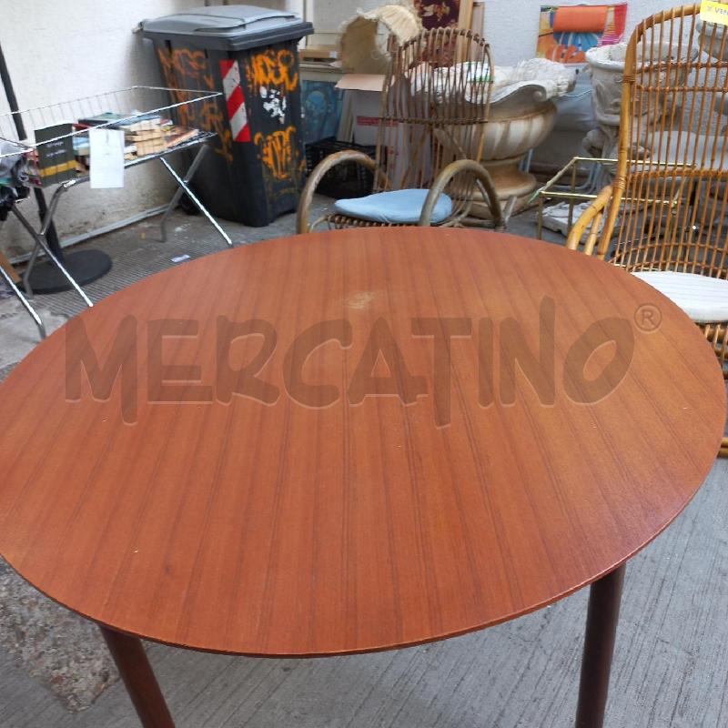 TAVOLO TONDO TEAK  | Mercatino dell'Usato Roma garbatella 2