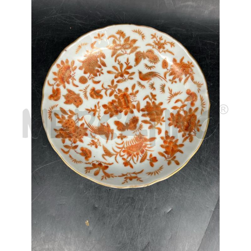 TAZZA ORIENTALE FARFALLE ROSSE FINE 800 | Mercatino dell'Usato Roma garbatella 3