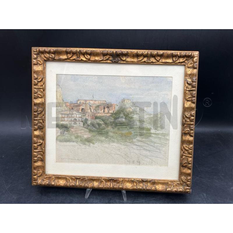 TECNICA MISTA VEDUTA ANNI 80 TAORMINA | Mercatino dell'Usato Roma garbatella 1
