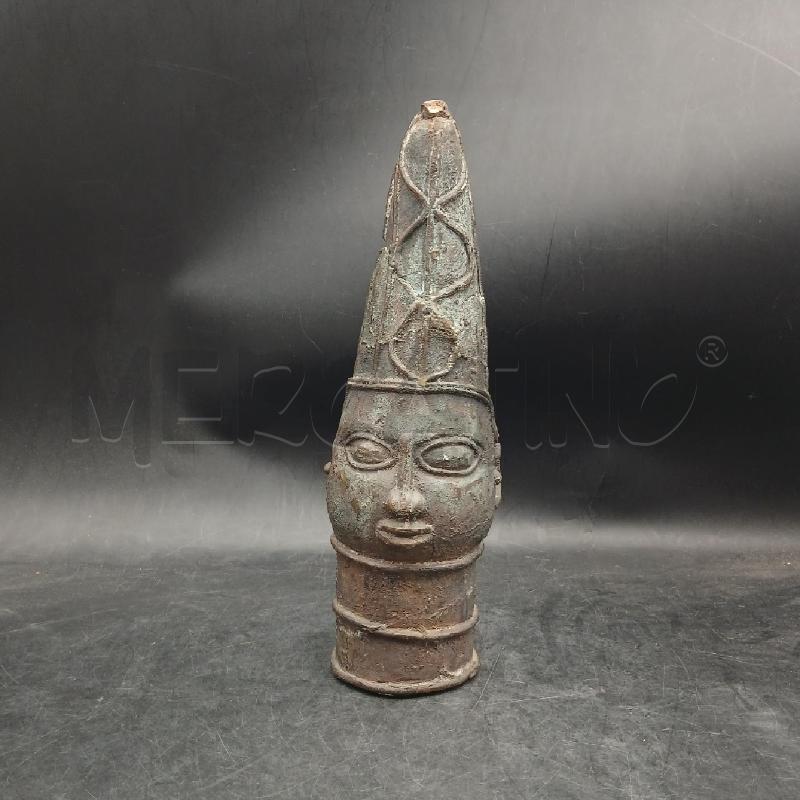 TESTA AFRICANA REGINA BRONZO | Mercatino dell'Usato Roma garbatella 1