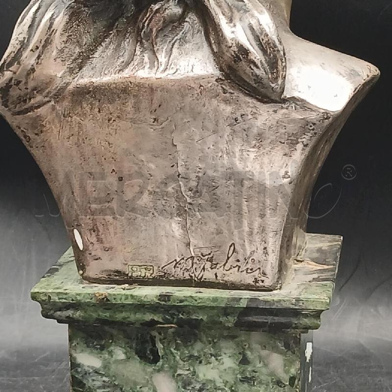TESTA DEA BENDATA FABRIS ARGENTATA BASE MARMO | Mercatino dell'Usato Roma garbatella 3