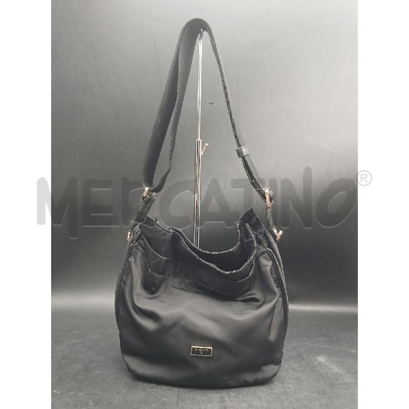 TRACOLLA DONNA PATRIZIA PEPE NERO NYLON | Mercatino dell'Usato Roma garbatella 1