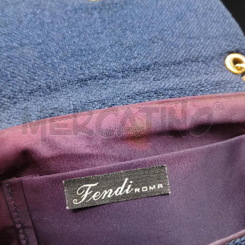 TRACOLLA D FENDI BLU DET DOR  | Mercatino dell'Usato Roma garbatella 4