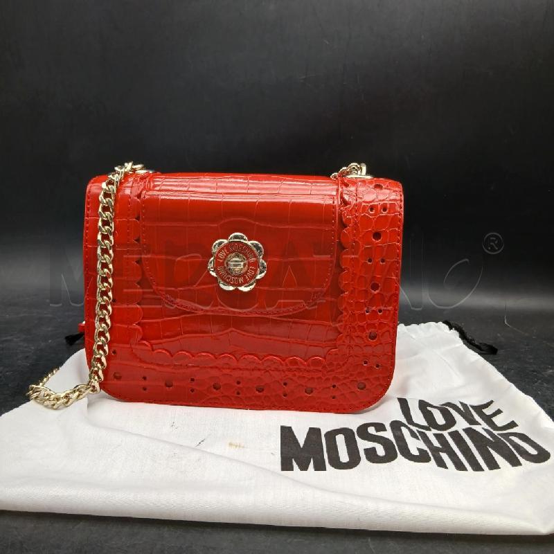 TRACOLLA D LOVE MOSCHINO ROSSO  | Mercatino dell'Usato Roma garbatella 1