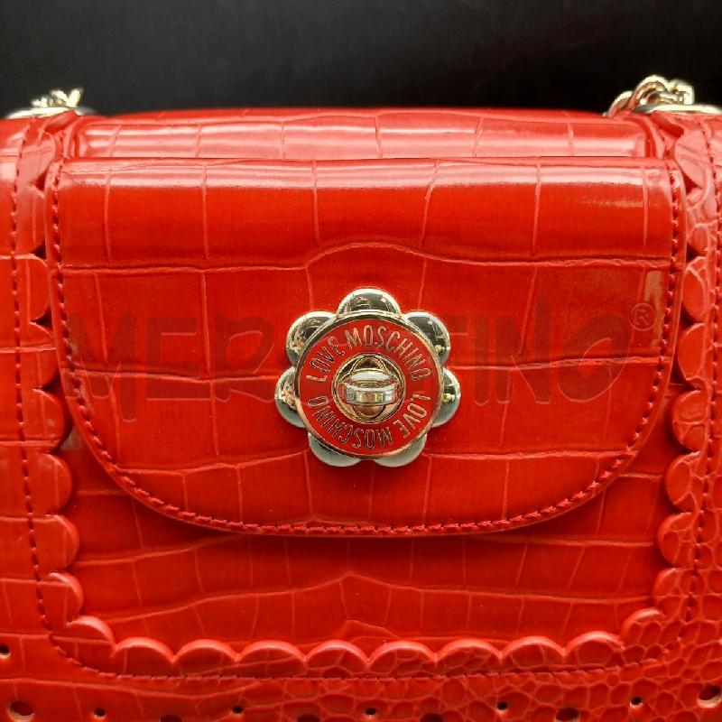 TRACOLLA D LOVE MOSCHINO ROSSO  | Mercatino dell'Usato Roma garbatella 3