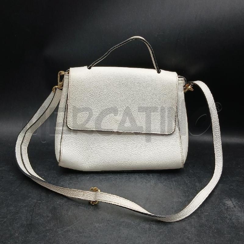 TRACOLLA GENUINE LEATHER BIANCO  | Mercatino dell'Usato Roma garbatella 1