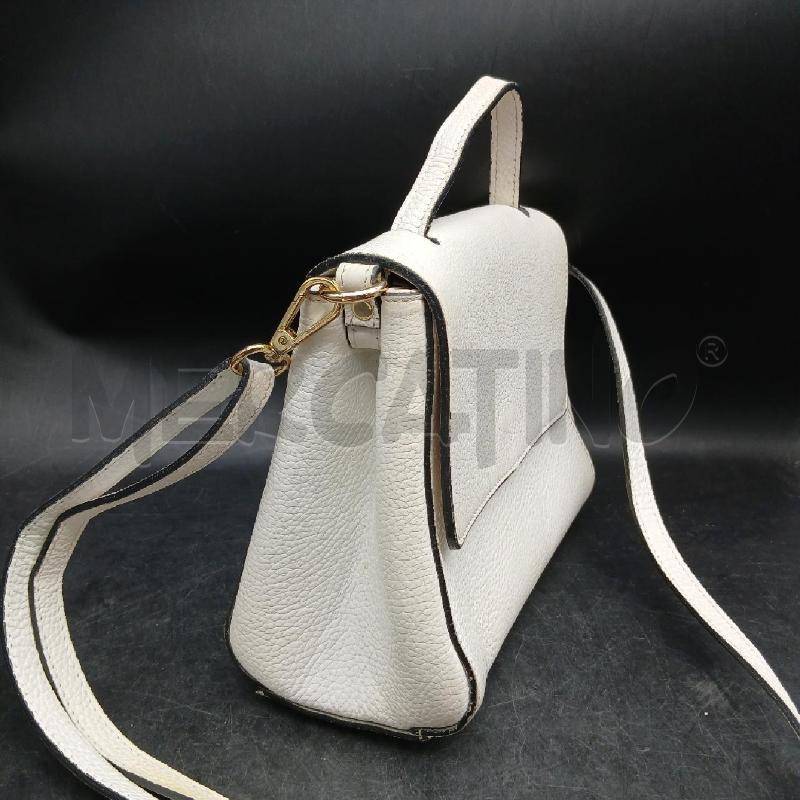 TRACOLLA GENUINE LEATHER BIANCO  | Mercatino dell'Usato Roma garbatella 3