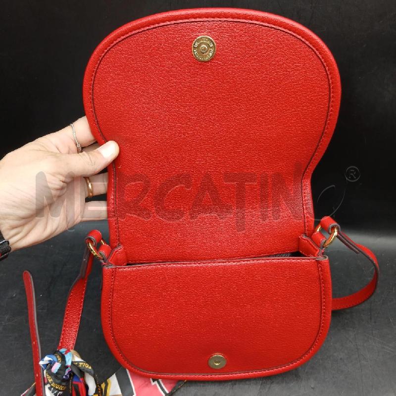 TRACOLLA LOVE MOSCHINO ROSSO LOGO DORATO + FOULARD | Mercatino dell'Usato Roma garbatella 3