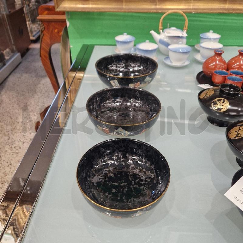 TRIS CIOTOLE GIAPPONESI DECORI ORO ZECCHINO | Mercatino dell'Usato Roma garbatella 1