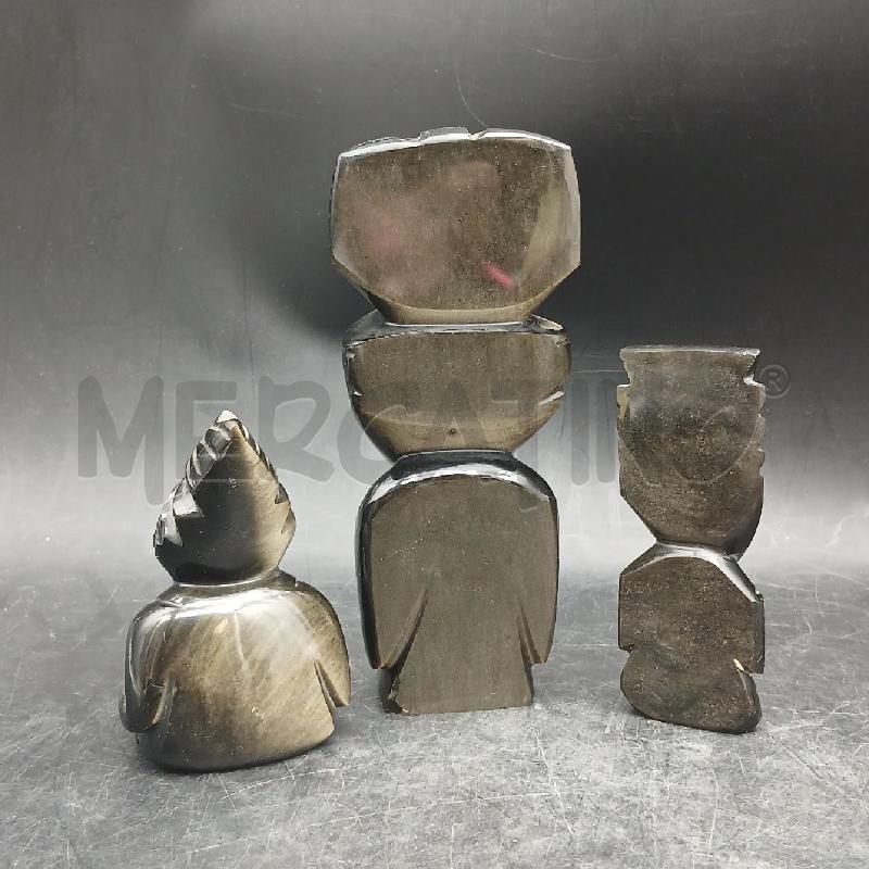 TRIS STATUINE PIETRA | Mercatino dell'Usato Roma garbatella 4