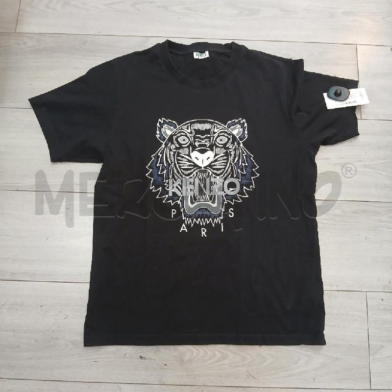T SHIRT D KENZO NERO STAMPA FRONTALE | Mercatino dell'Usato Roma garbatella 1