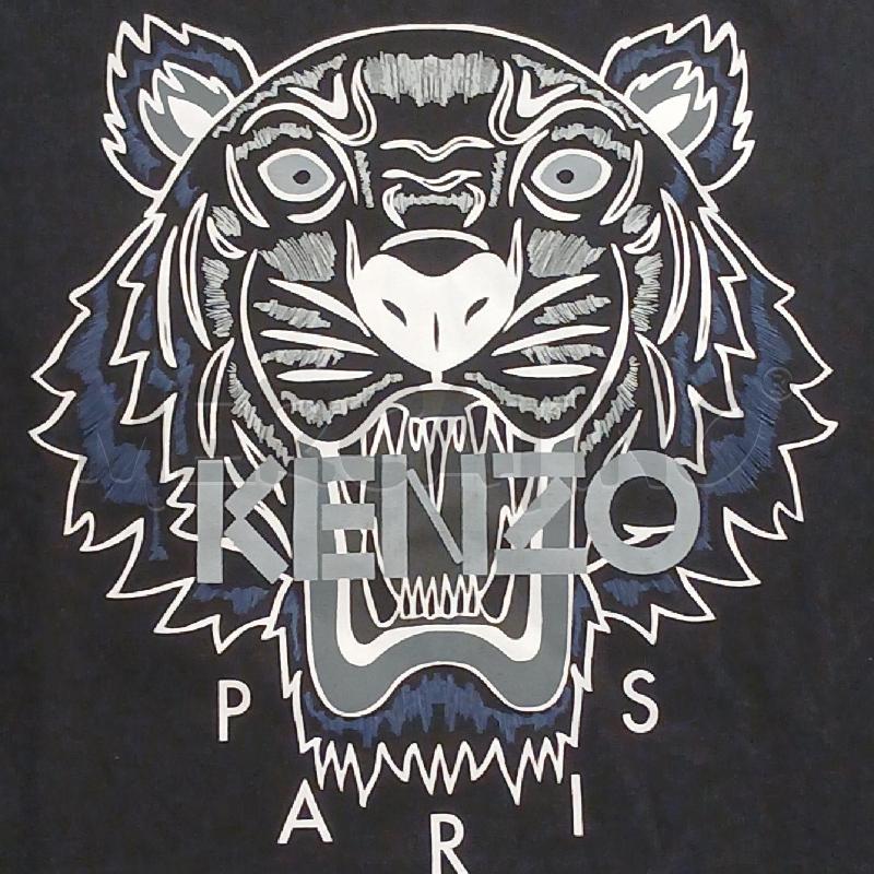 T SHIRT D KENZO NERO STAMPA FRONTALE | Mercatino dell'Usato Roma garbatella 2