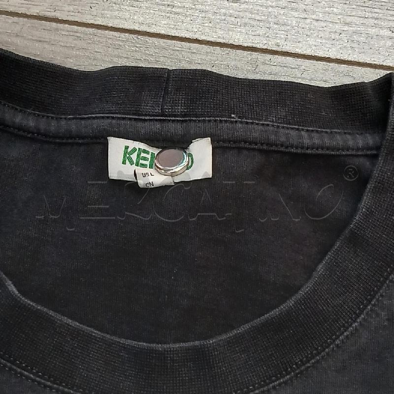 T SHIRT D KENZO NERO STAMPA FRONTALE | Mercatino dell'Usato Roma garbatella 3