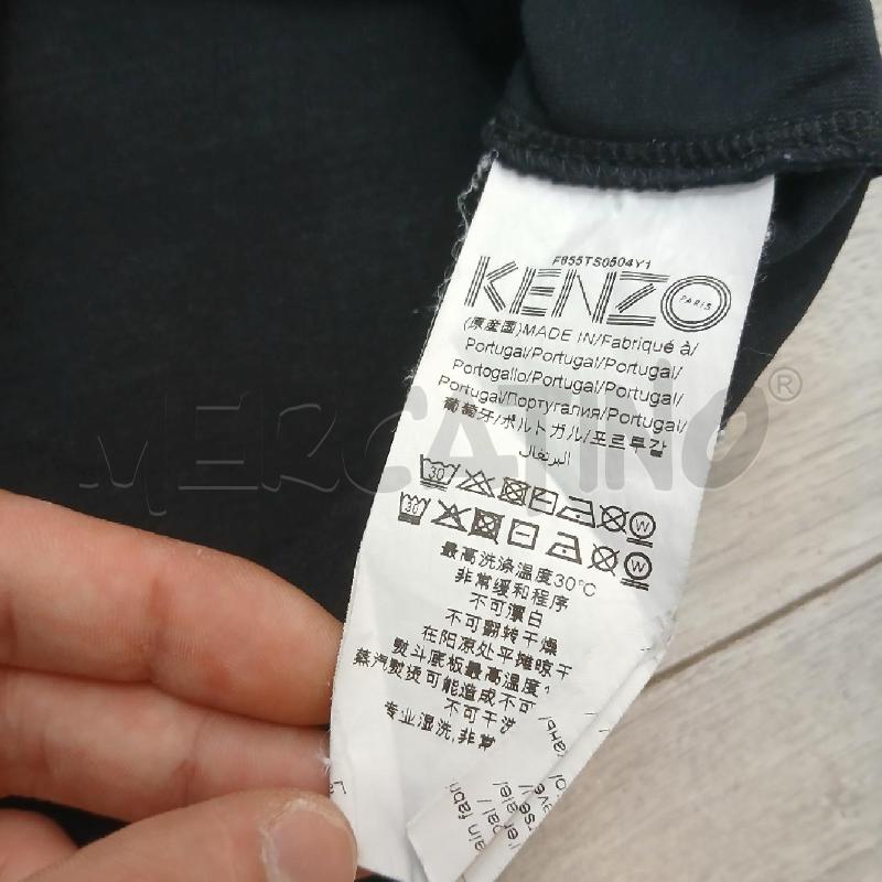 T SHIRT D KENZO NERO STAMPA FRONTALE | Mercatino dell'Usato Roma garbatella 4