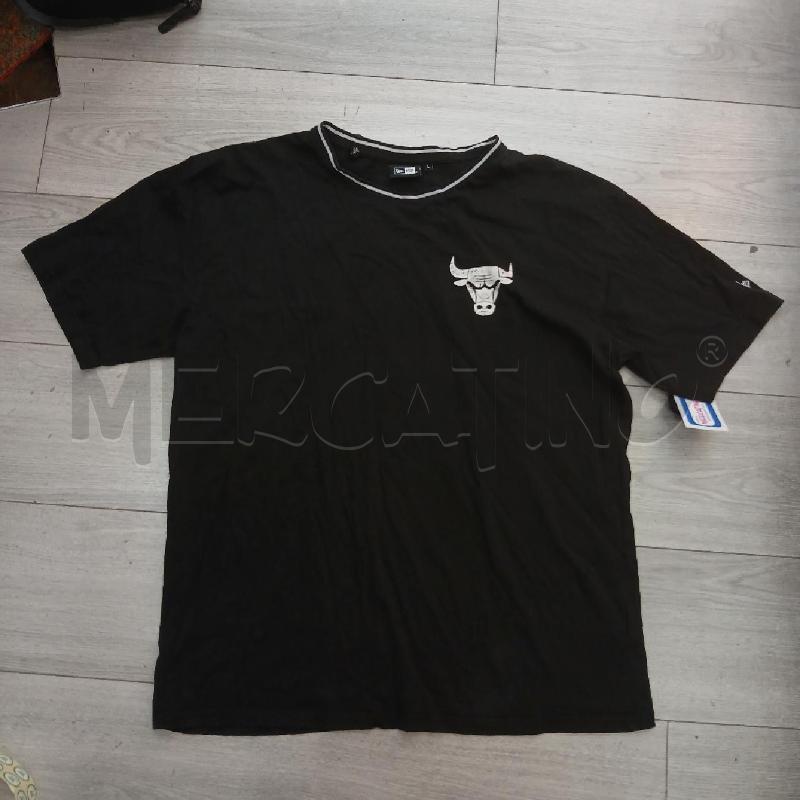 T SHIRT UOMO NEW ERA NERO LOGO BIANCO  | Mercatino dell'Usato Roma garbatella 1