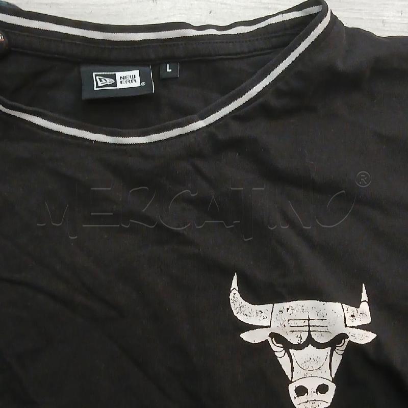T SHIRT UOMO NEW ERA NERO LOGO BIANCO  | Mercatino dell'Usato Roma garbatella 2
