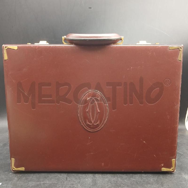 VALIGIA 24H MUST DE CARTIER BORDEAUX | Mercatino dell'Usato Roma garbatella 1