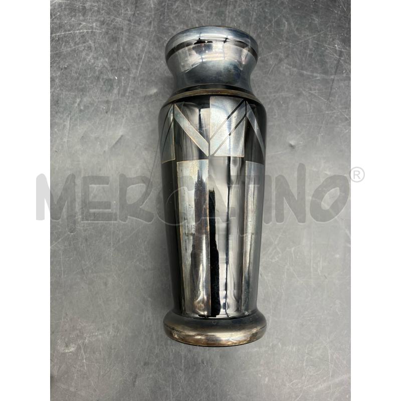 VASETTO DECO NERO ARG | Mercatino dell'Usato Roma garbatella 2