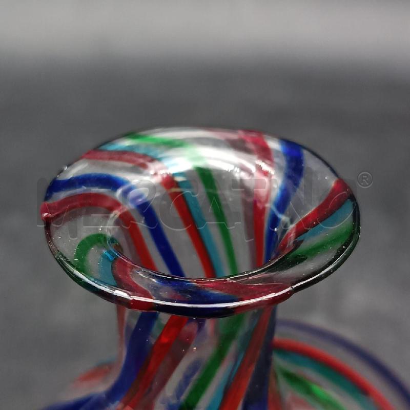 VASETTO VETRO SOFFIATO COLORATO | Mercatino dell'Usato Roma garbatella 5