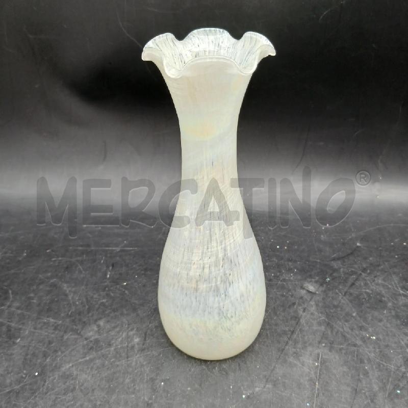 VASO BIANCO MURANO | Mercatino dell'Usato Roma garbatella 1