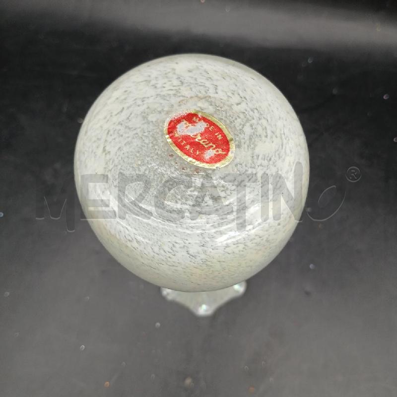 VASO BIANCO MURANO | Mercatino dell'Usato Roma garbatella 3