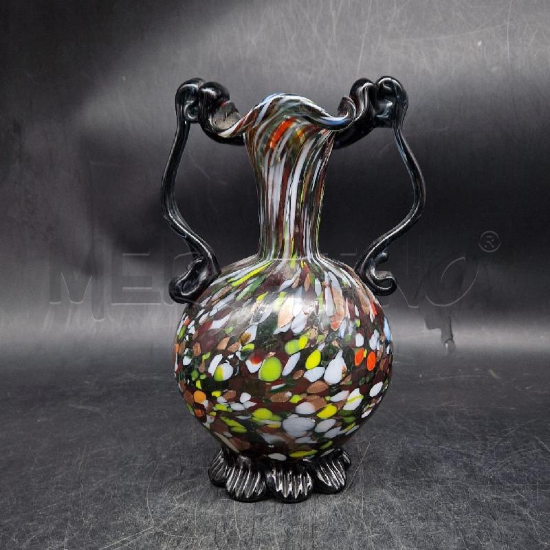 VASO BIANSATO MURANO POLICROMATO | Mercatino dell'Usato Roma garbatella 1