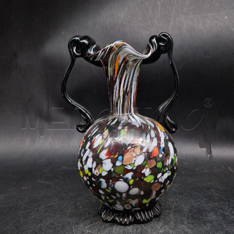 VASO BIANSATO MURANO POLICROMATO | Mercatino dell'Usato Roma garbatella 2
