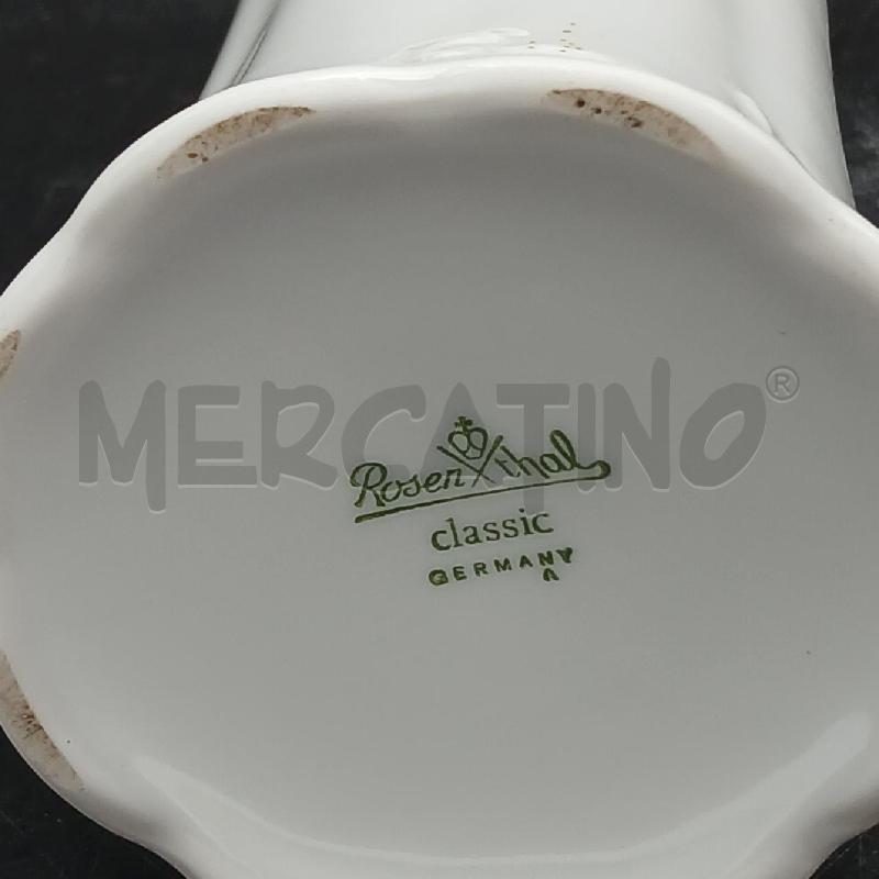 VASO CERAMICA BIANCO ROSENTHAL  | Mercatino dell'Usato Roma garbatella 3