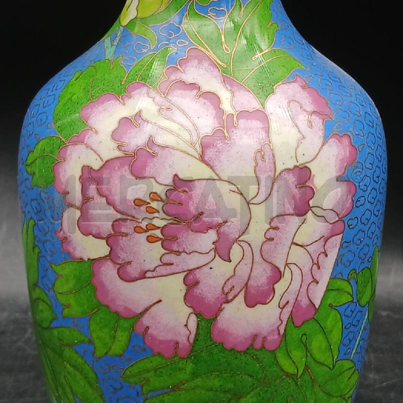VASO CLOISONNE F BLU FIORI | Mercatino dell'Usato Roma garbatella 4