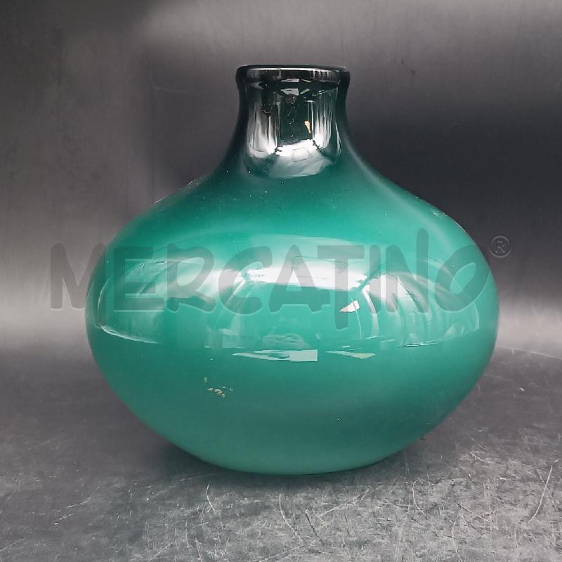 VASO MURANO VERDE INCAMICIATO | Mercatino dell'Usato Roma garbatella 1