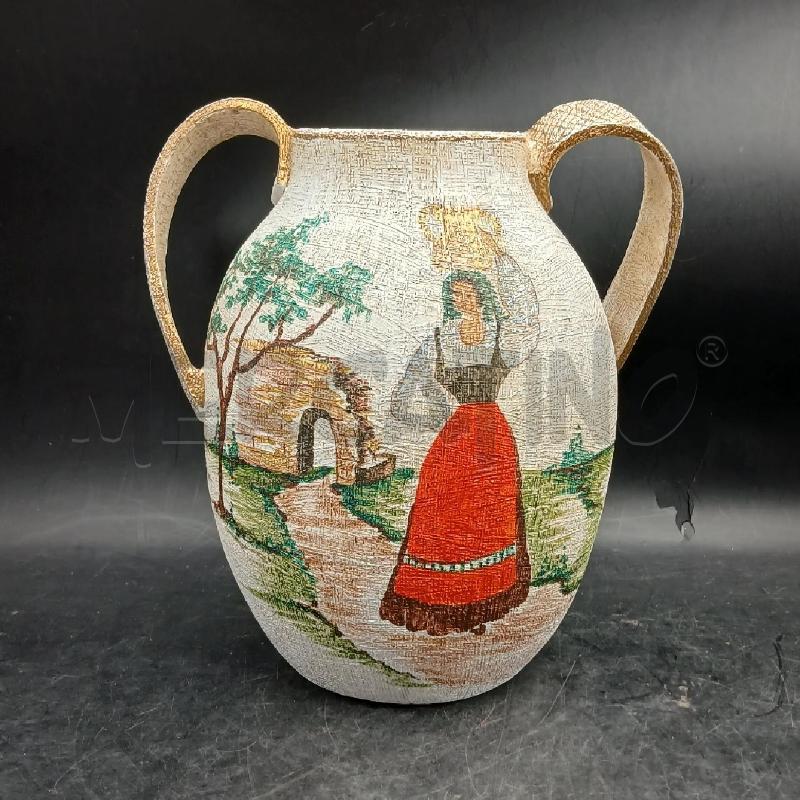 VASO SBORDONI DECORAZIONE A STOFFA C.CASTELLANA | Mercatino dell'Usato Roma garbatella 1