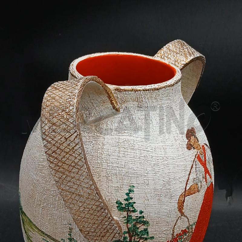 VASO SBORDONI DECORAZIONE A STOFFA C.CASTELLANA | Mercatino dell'Usato Roma garbatella 4