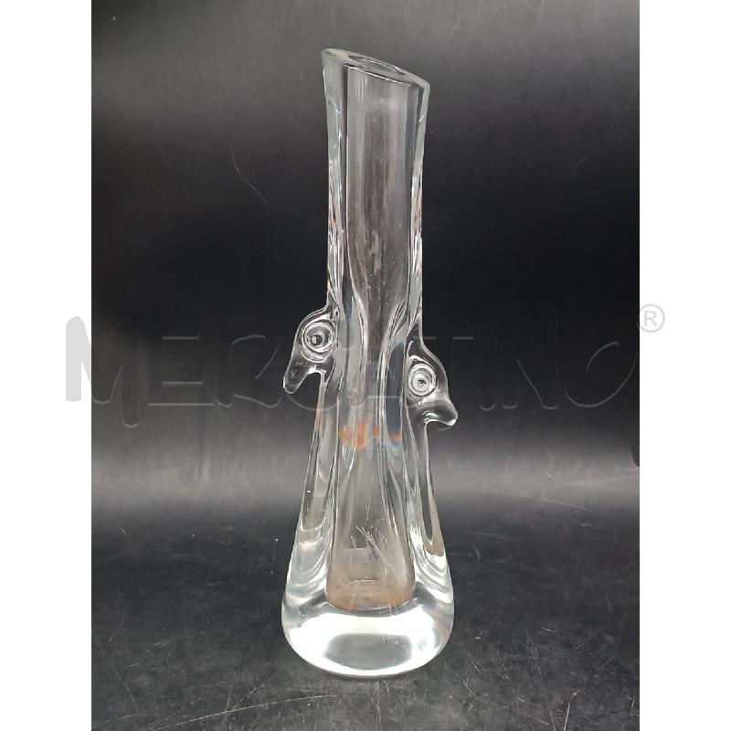 VASO VETRO TRONCO | Mercatino dell'Usato Roma garbatella 1