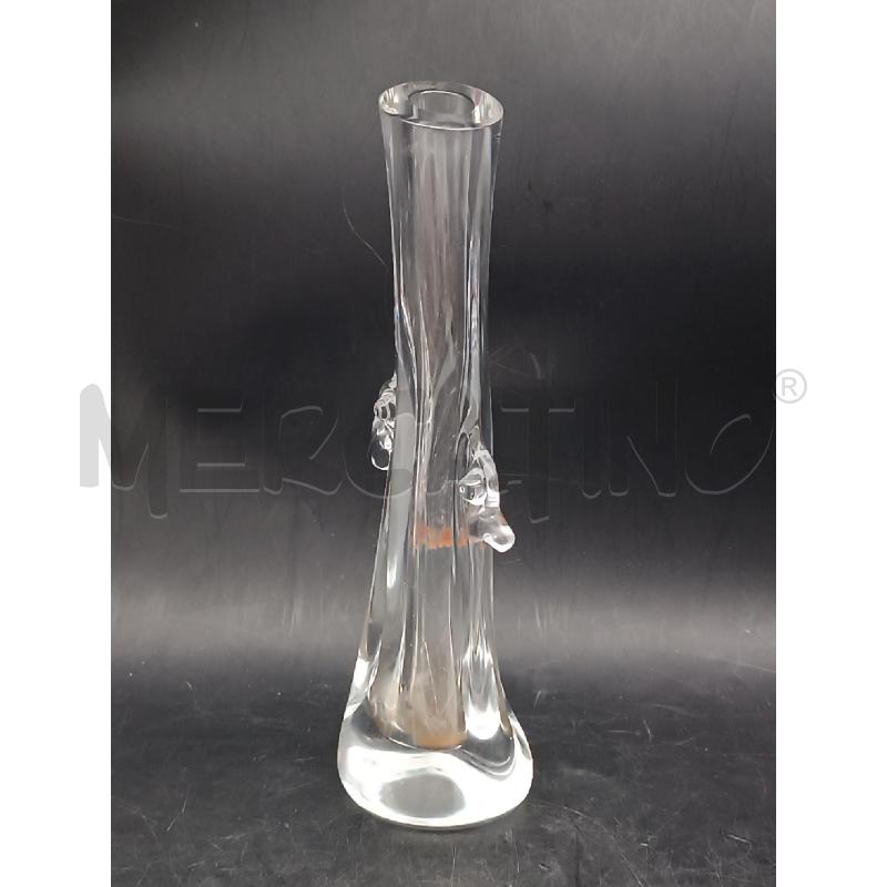 VASO VETRO TRONCO | Mercatino dell'Usato Roma garbatella 3