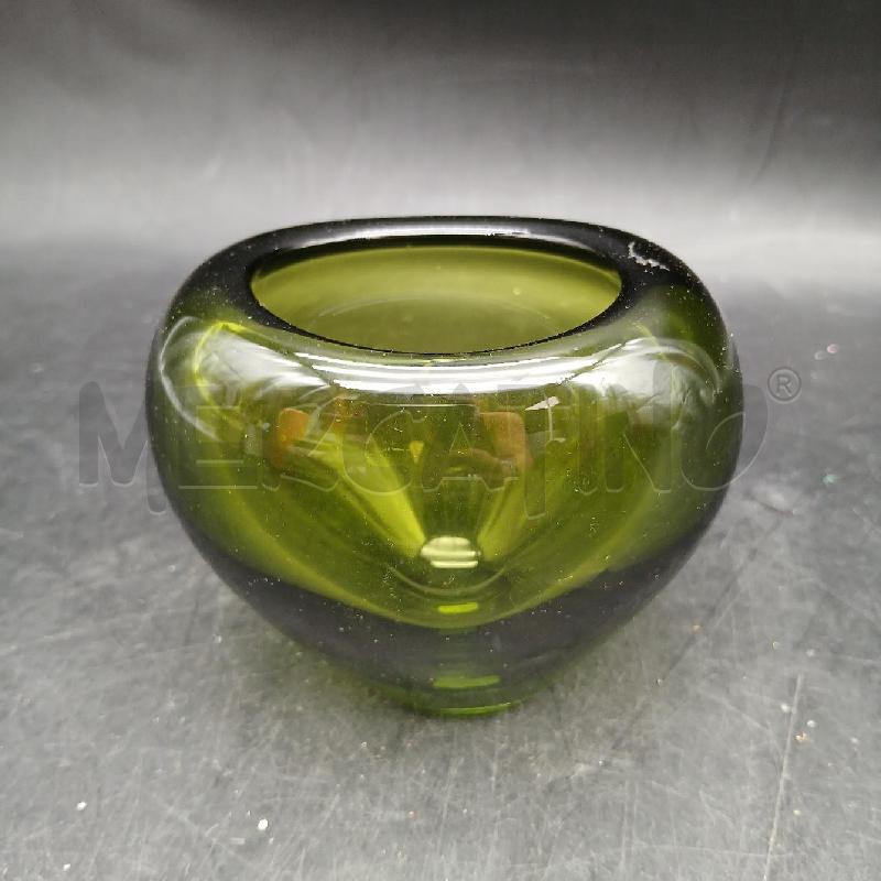 VASO VETRO VERDE HOLMEGAARD ANNI50 | Mercatino dell'Usato Roma garbatella 1