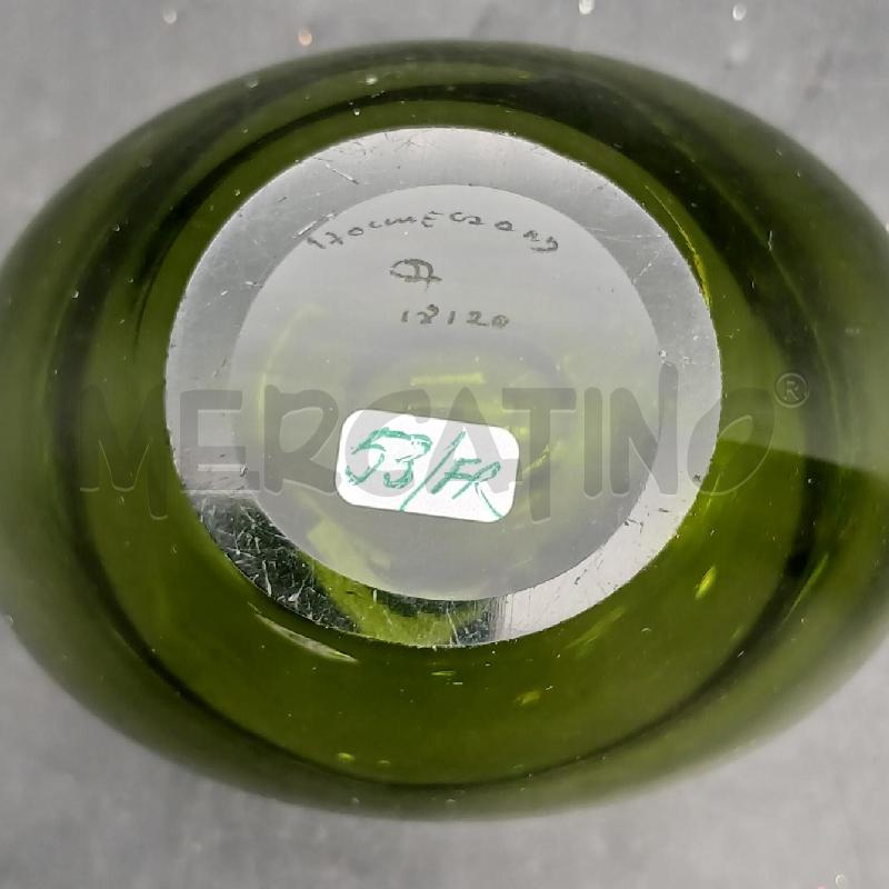 VASO VETRO VERDE HOLMEGAARD ANNI50 | Mercatino dell'Usato Roma garbatella 3