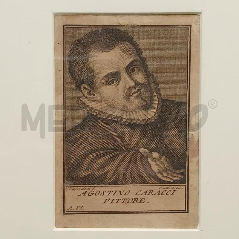VECCHIA INCISIONE AGOSTINO CARACCI | Mercatino dell'Usato Roma garbatella 2