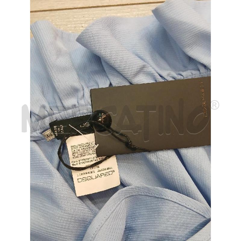 VESTITO DONNA DSQAURED CELESTE CINTURINA  | Mercatino dell'Usato Roma garbatella 4